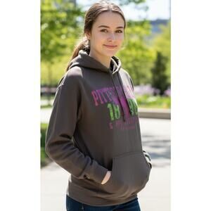 Vintage Y2k Pittsburgh Zoo & PPG Aquarium Graphic Hooded Sweatshirt Woman XL